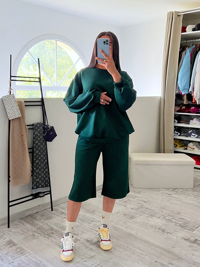 Ensemble Bermuda Sweat Vert