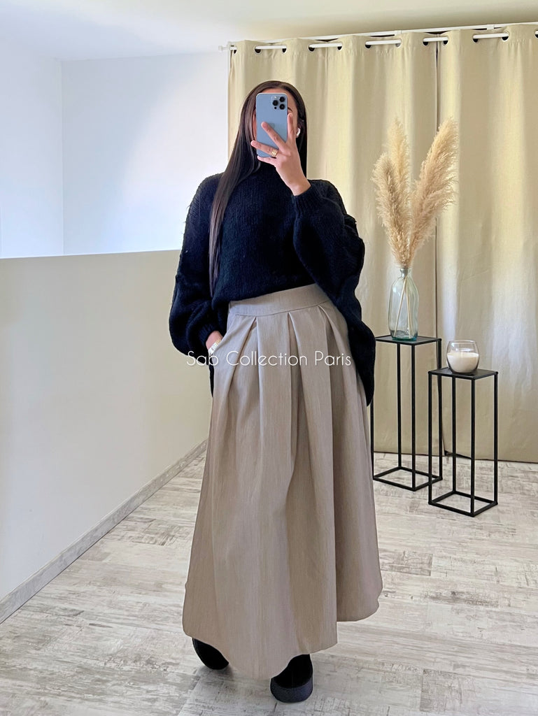 Maille Oversize Mohair Noir
