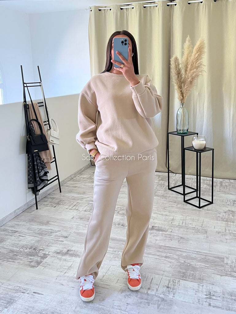 Ensemble Jogging Sweat Crème
