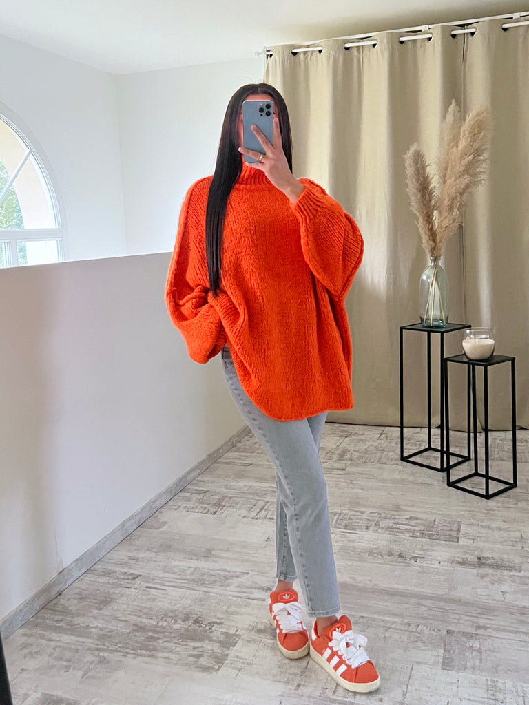 Maille Oversize Mohair Orange
