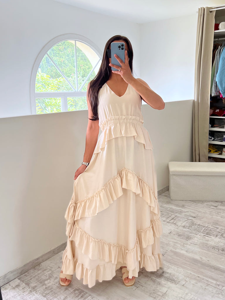 Robe Froufrou Beige