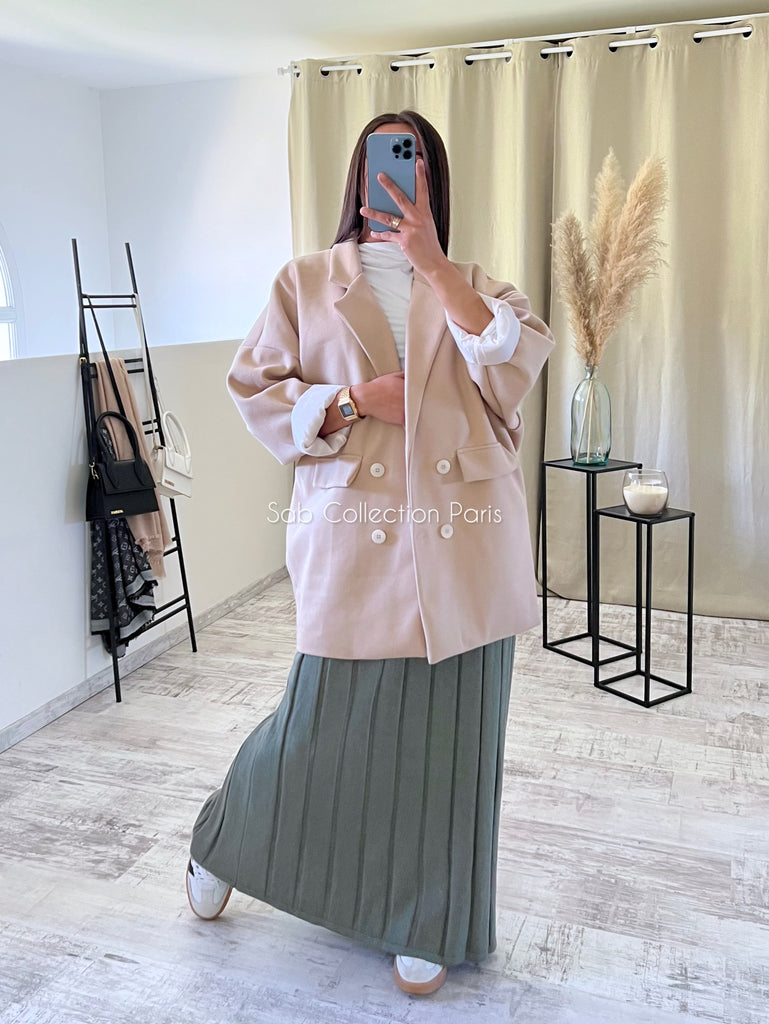 Veste Blazer Oversize Crème