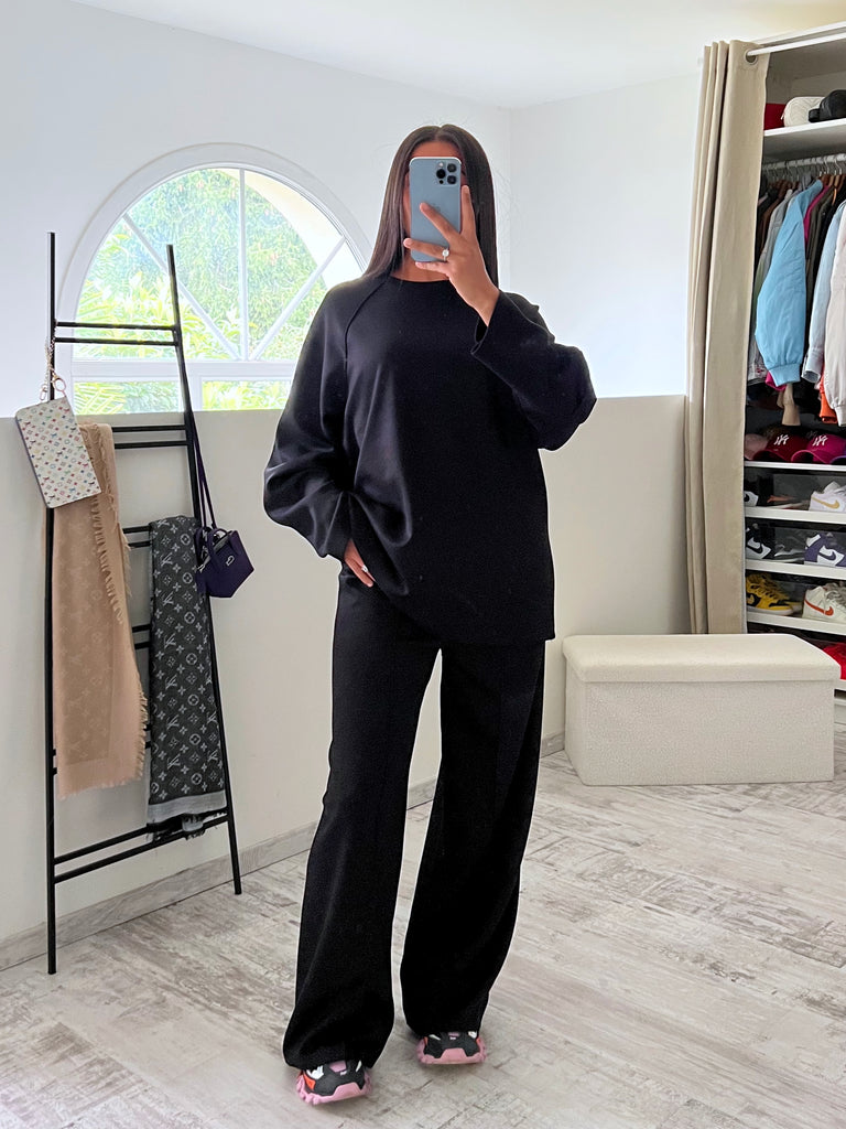 Ensemble Pantalon Sweat Long Noir