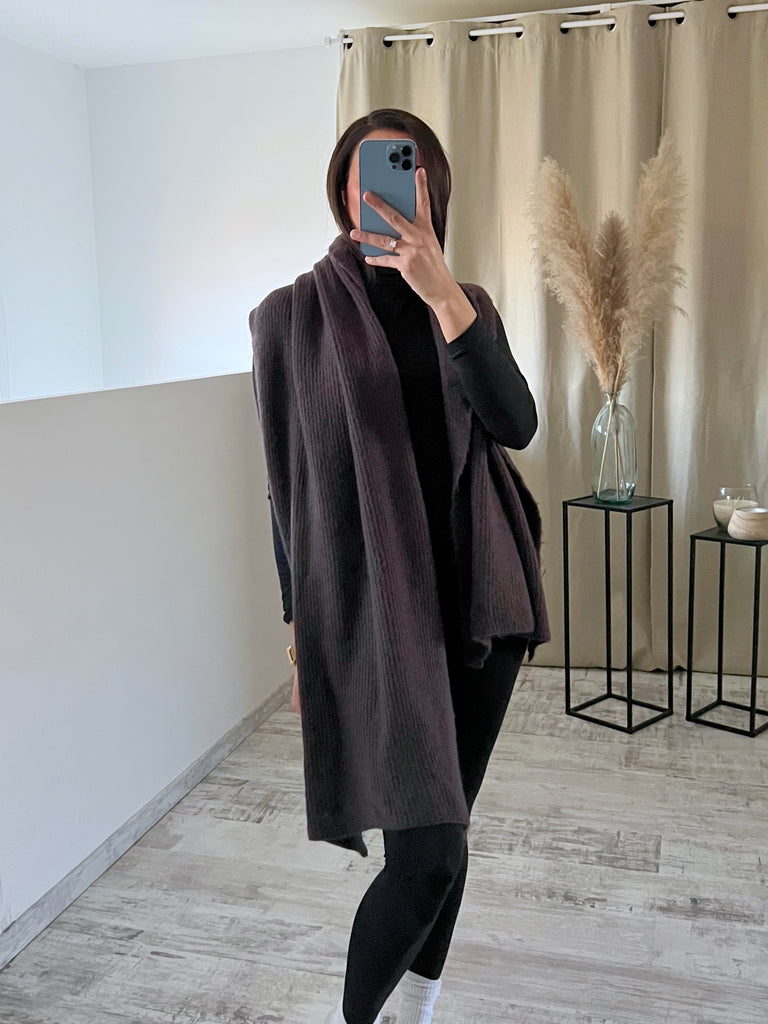 Écharpe Maxi Marron