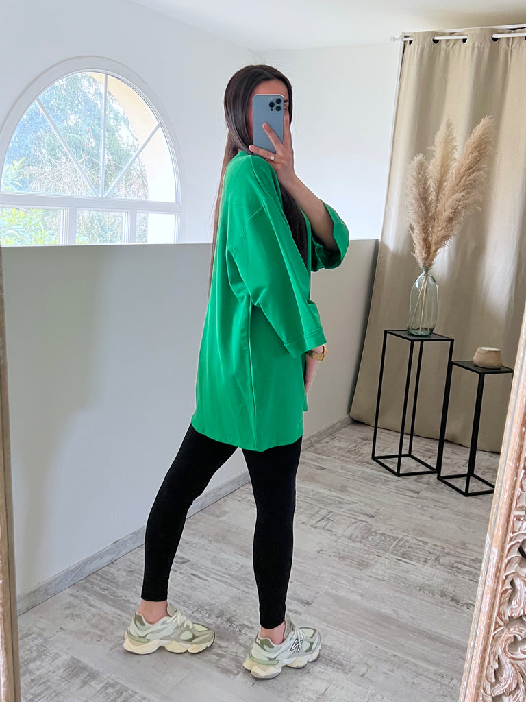 T shirt Oversize MODEST Vert