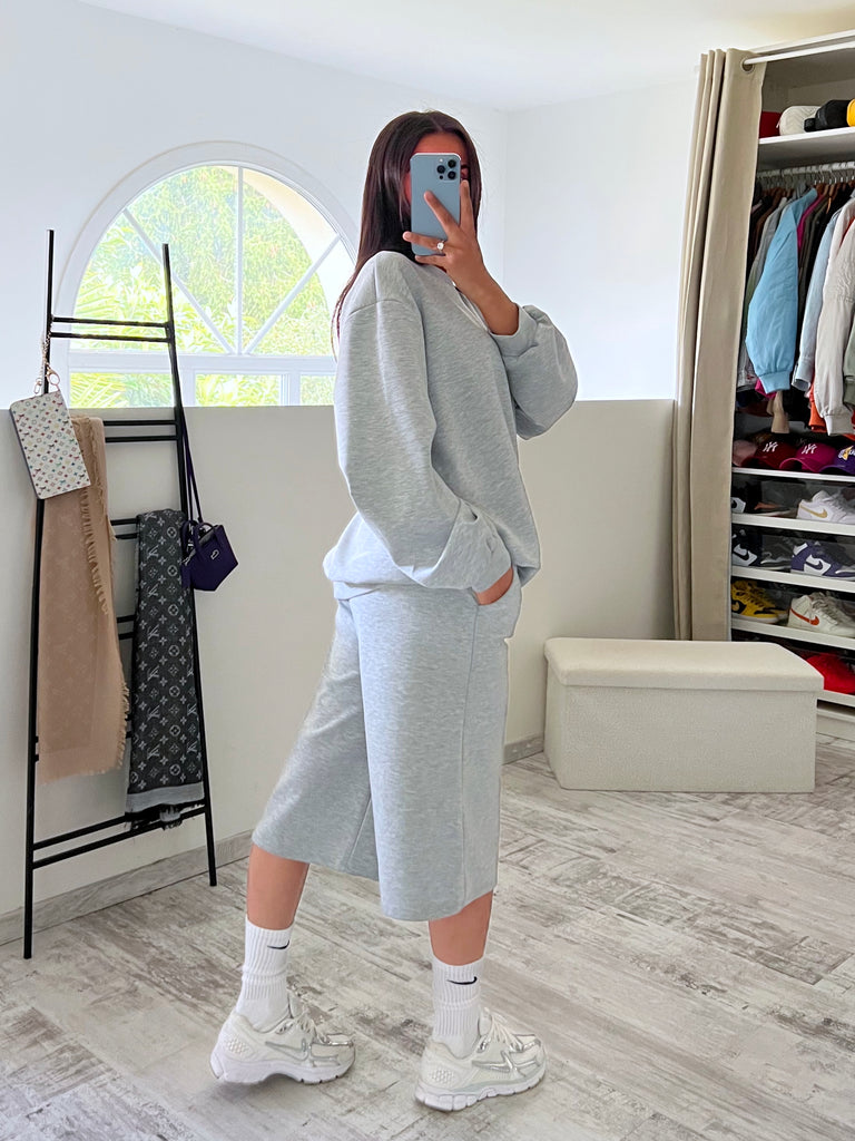 Ensemble Bermuda Sweat Gris