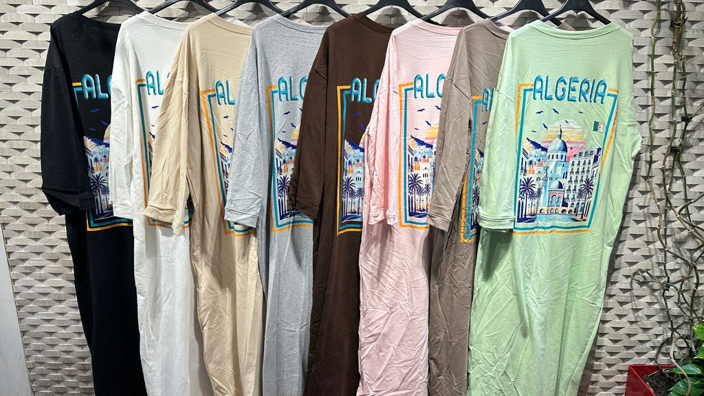 Robe T shirt Modest ALGERIE 213 (8 coloris)