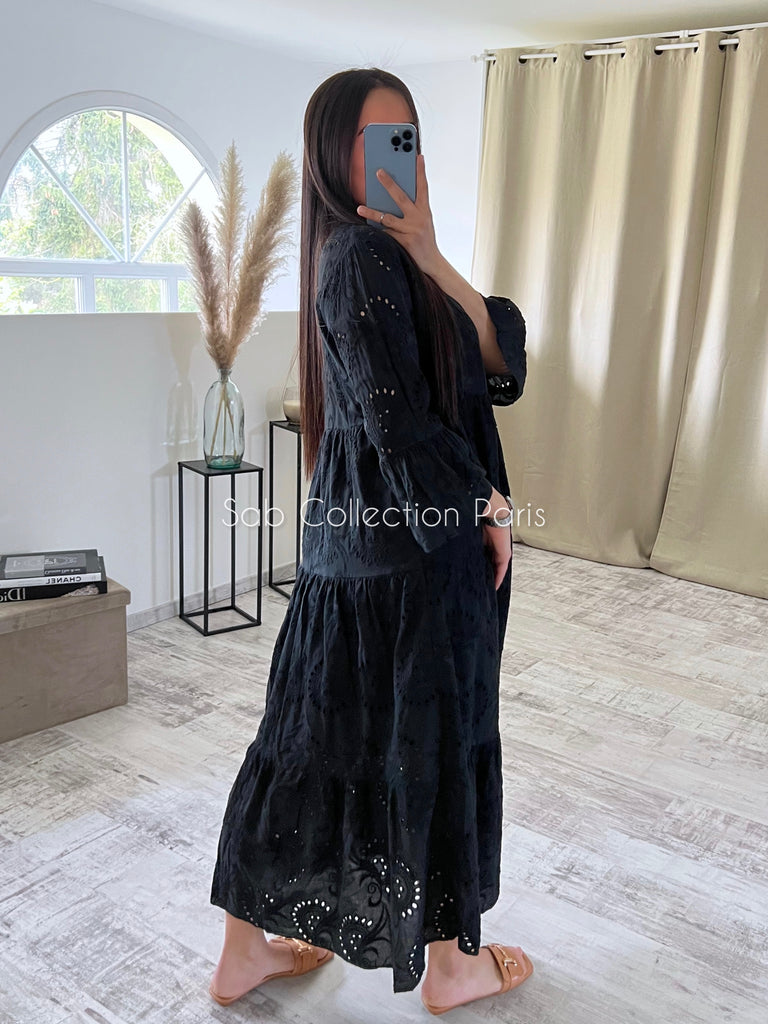 Robe Broderie Anglaise Noir