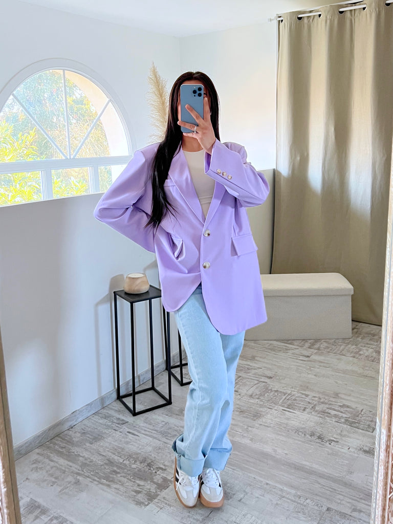 Blazer Boyfriend Lila