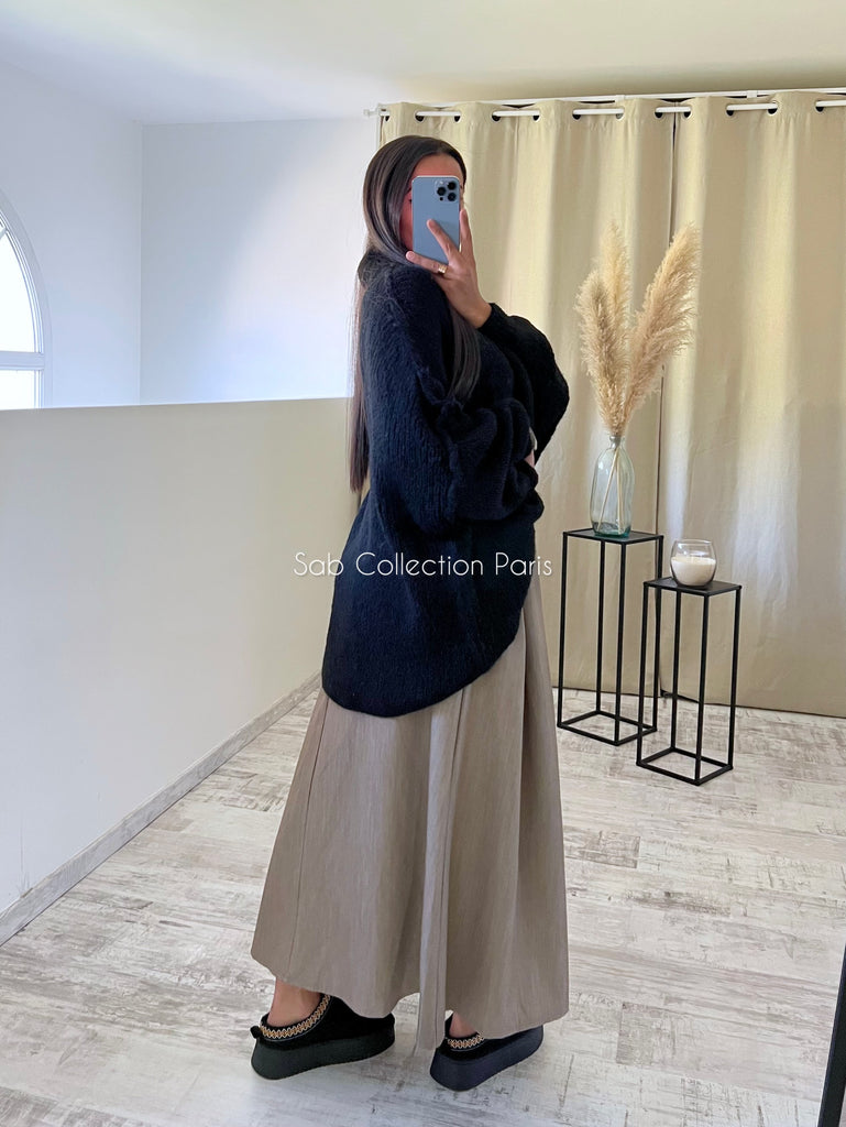 Maille Oversize Mohair Noir