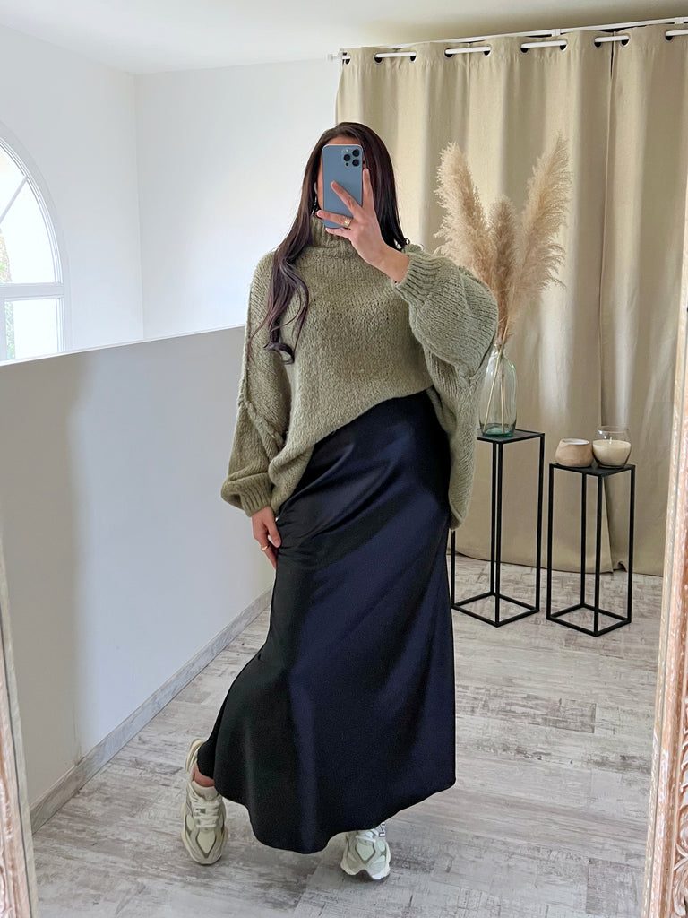 Maille Oversize Mohair Kaki