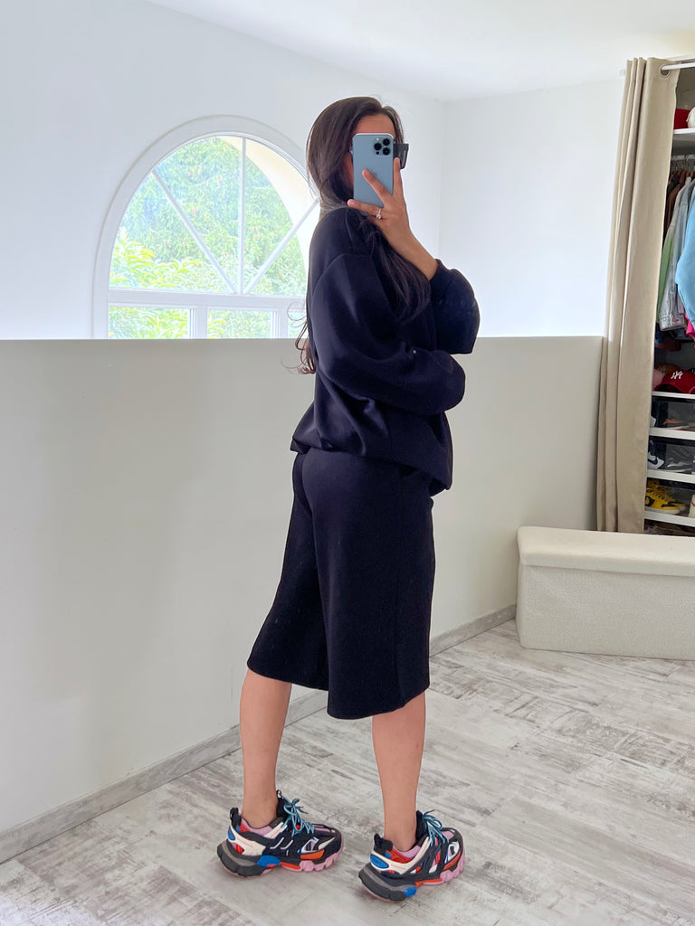 Ensemble Bermuda Sweat Noir