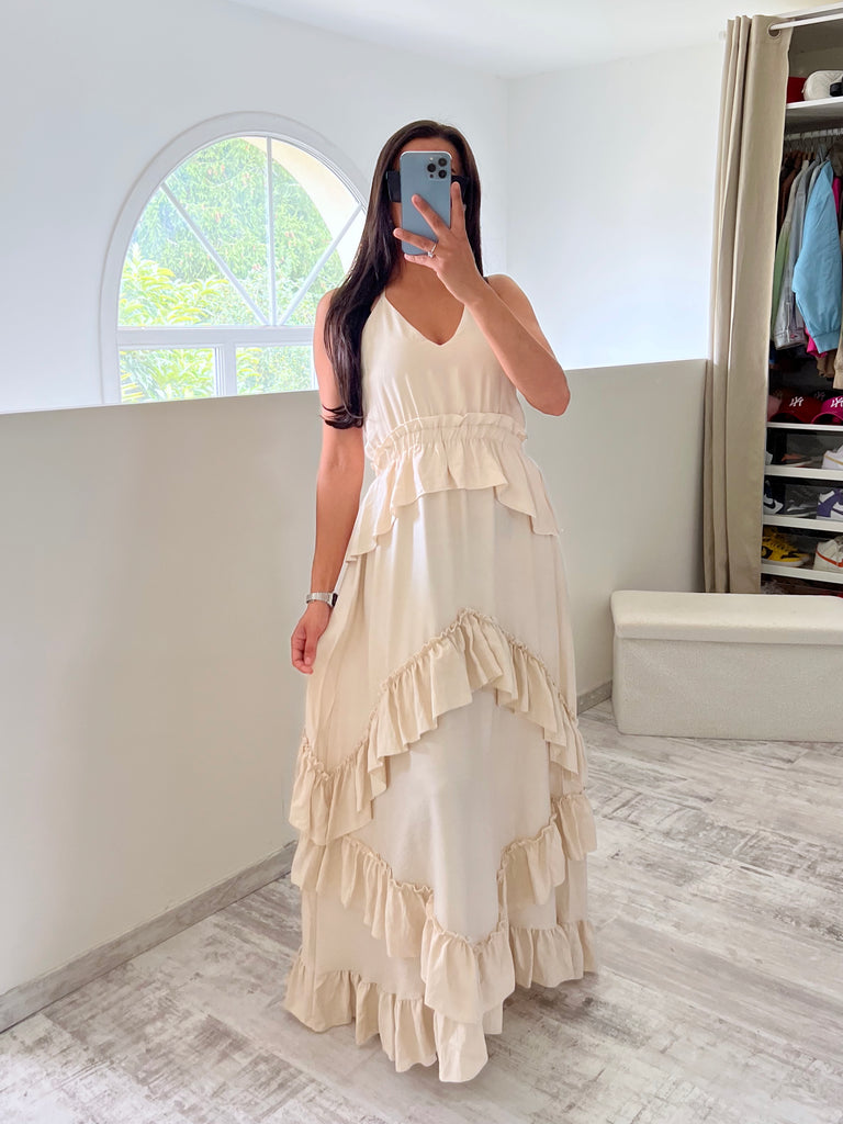 Robe Froufrou Beige