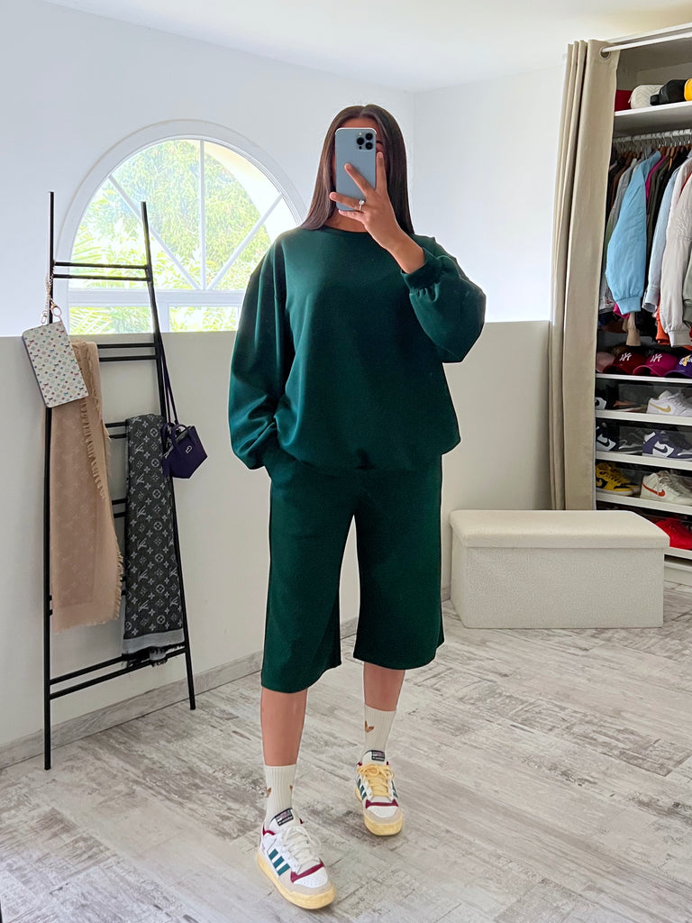 Ensemble Bermuda Sweat Vert