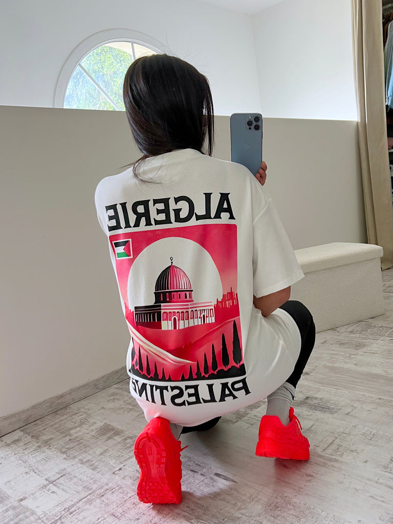 T shirt Oversize ALGERIE PALESTINE (8 coloris)