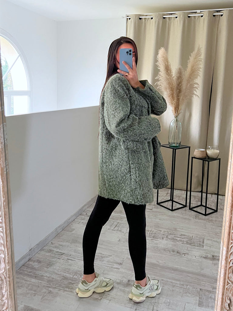 Blazer Moumoute Oversize Kaki