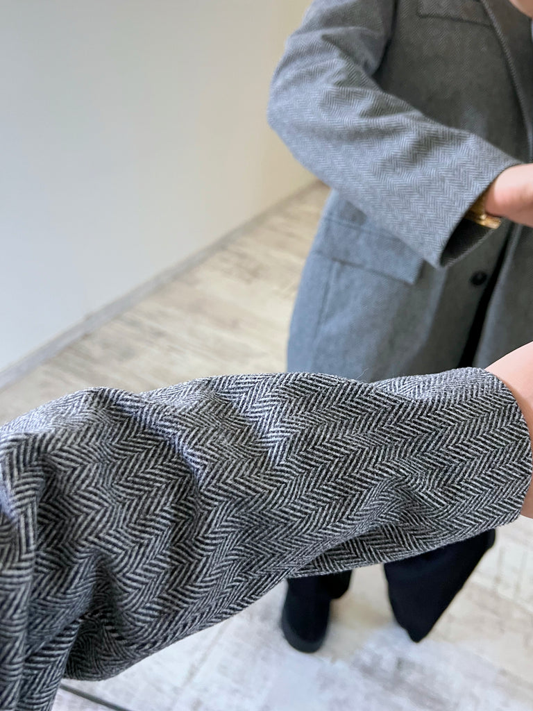 Blazer À Motifs Rayures Fines