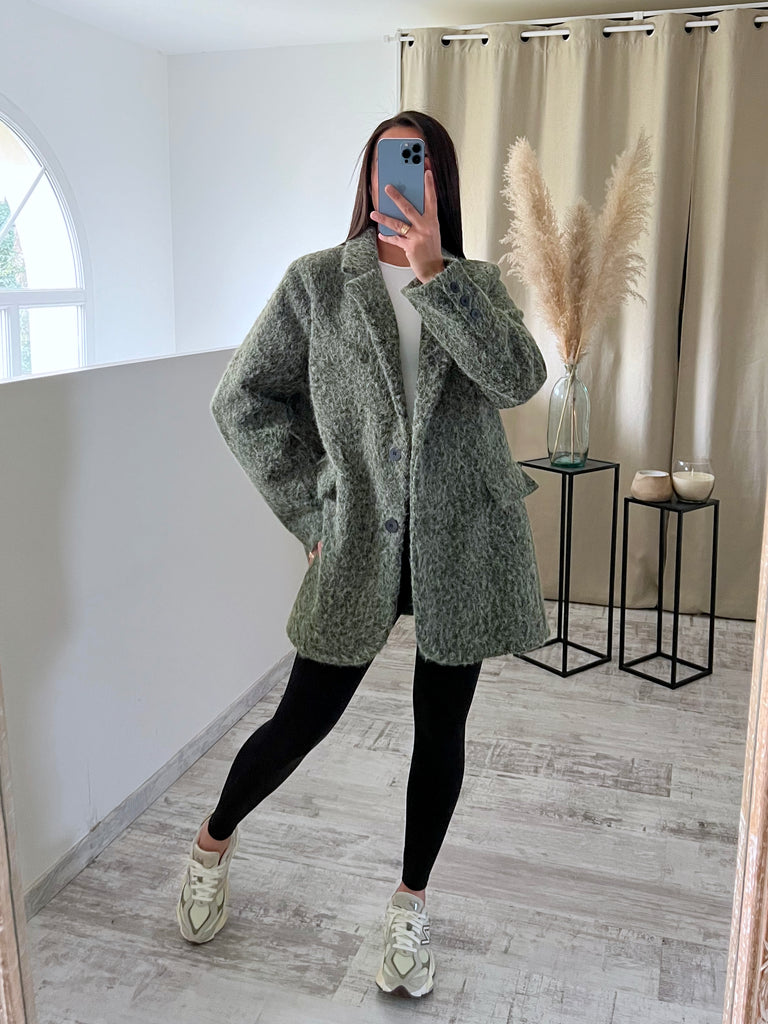Blazer Moumoute Oversize Kaki