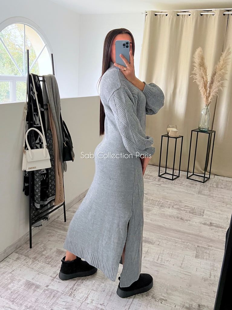 Robe Maille HENA Gris