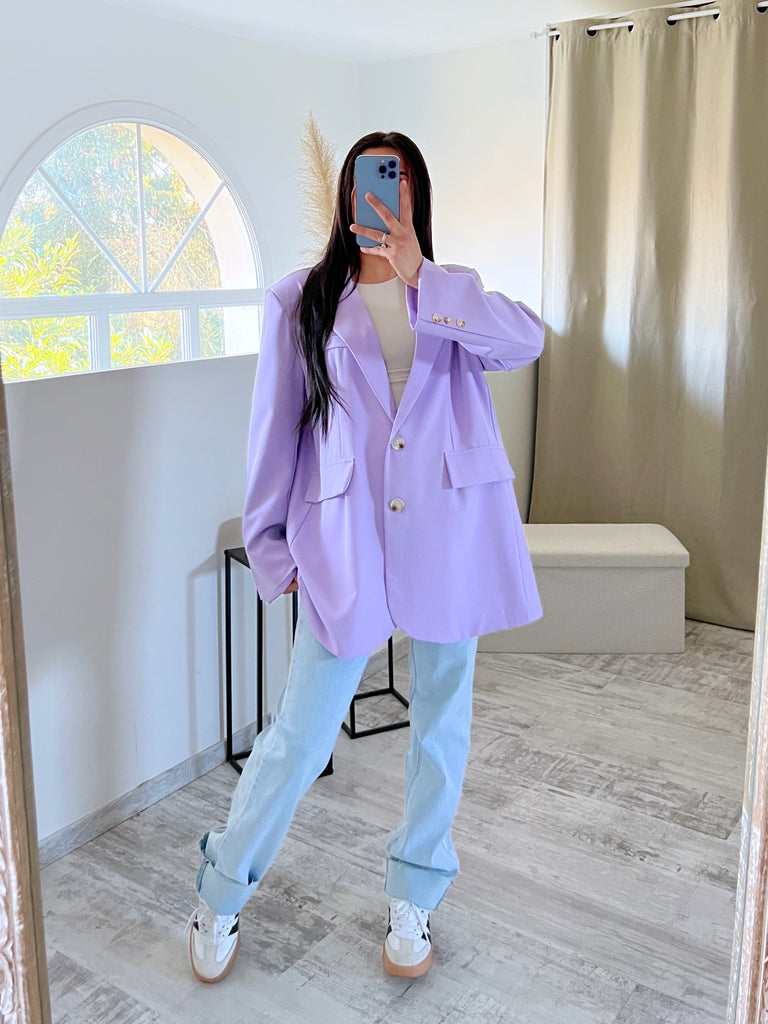 Blazer Boyfriend Lila