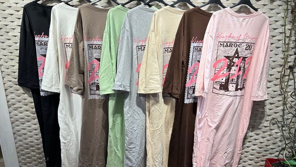 Robe T shirt Modest MAROC 212 (8 coloris)