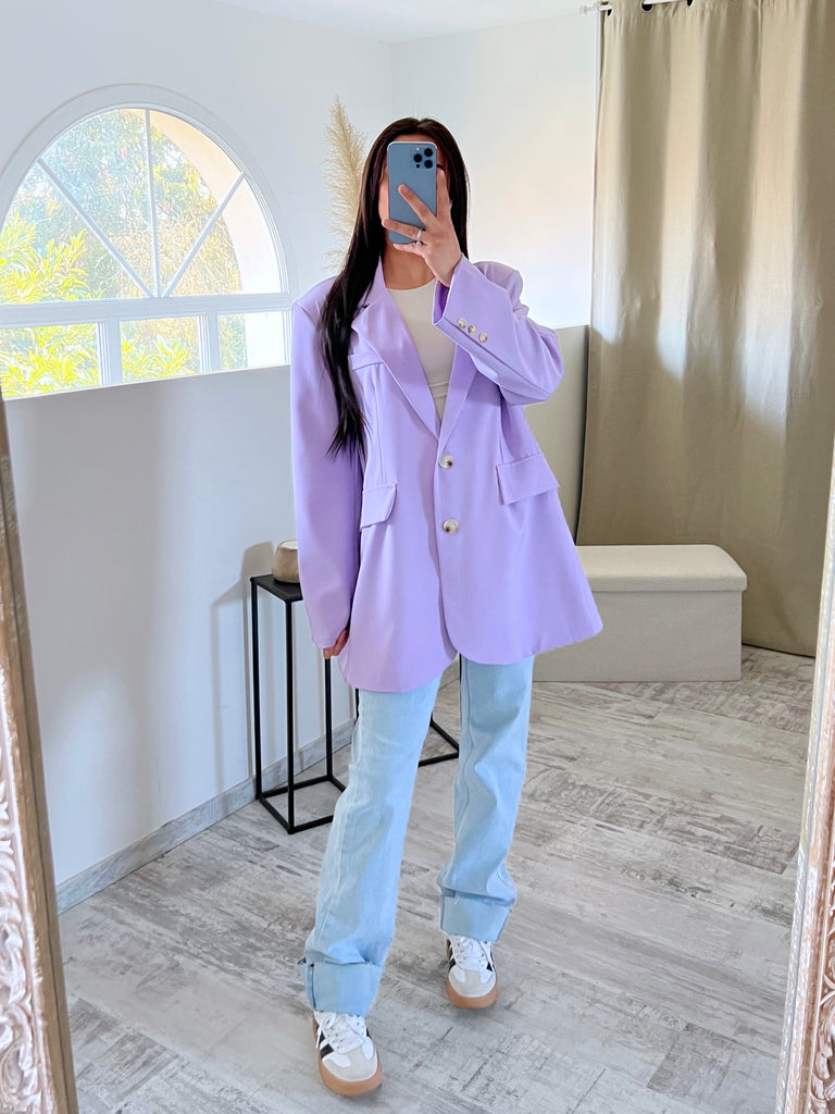 Blazer Boyfriend Lila