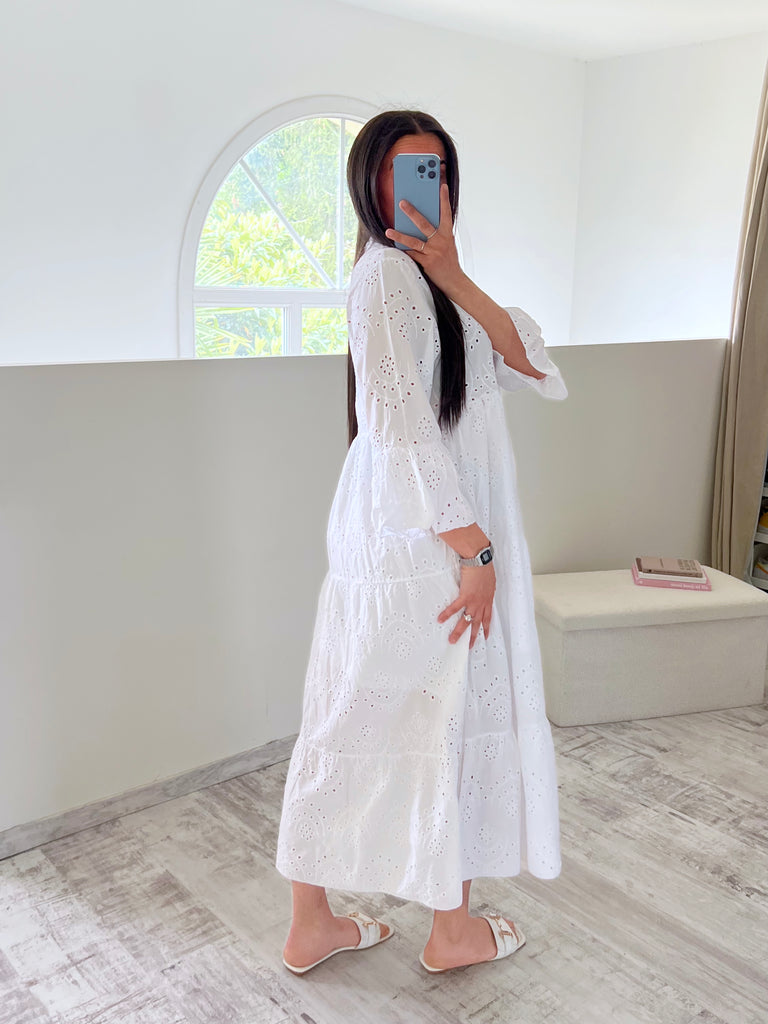 Robe Broderie Anglaise Blanc