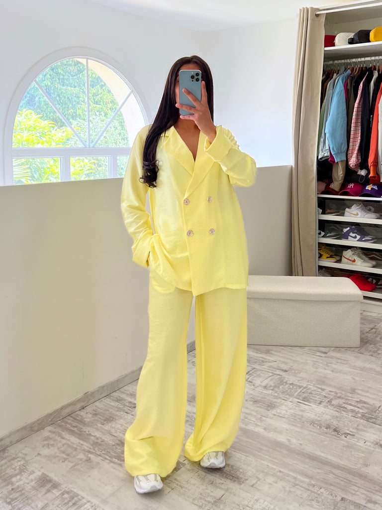 Ensemble Effet Lin Jaune