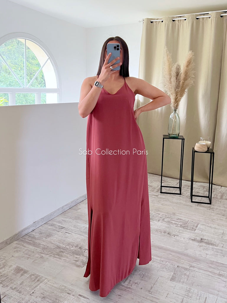 Robe Bretelles Croisés Blush