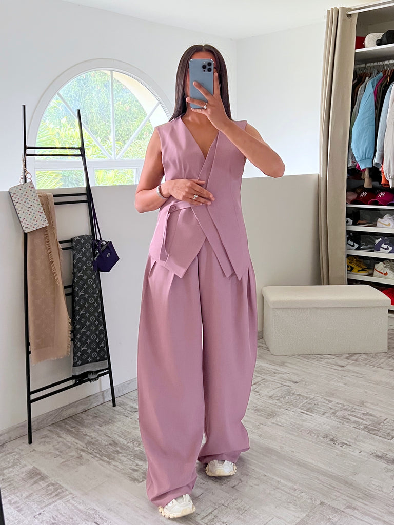 Ensemble Pantalon Très Ample Violine