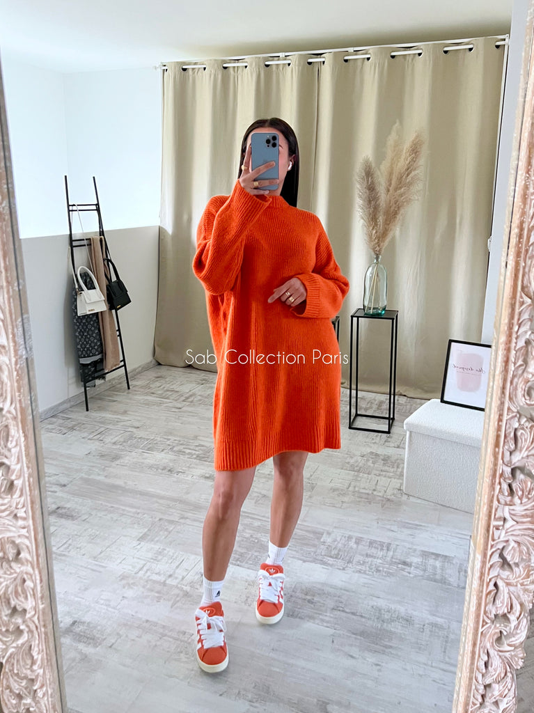 Robe/Maille CATY Orange