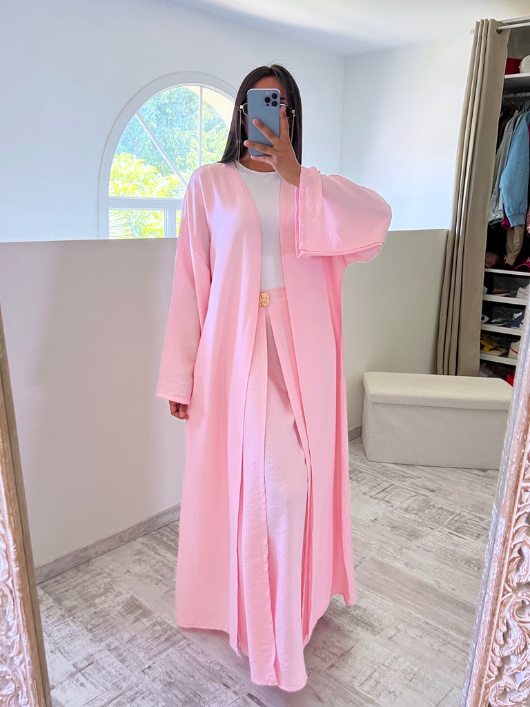 Ensemble Jupe Kimono Lin Rose