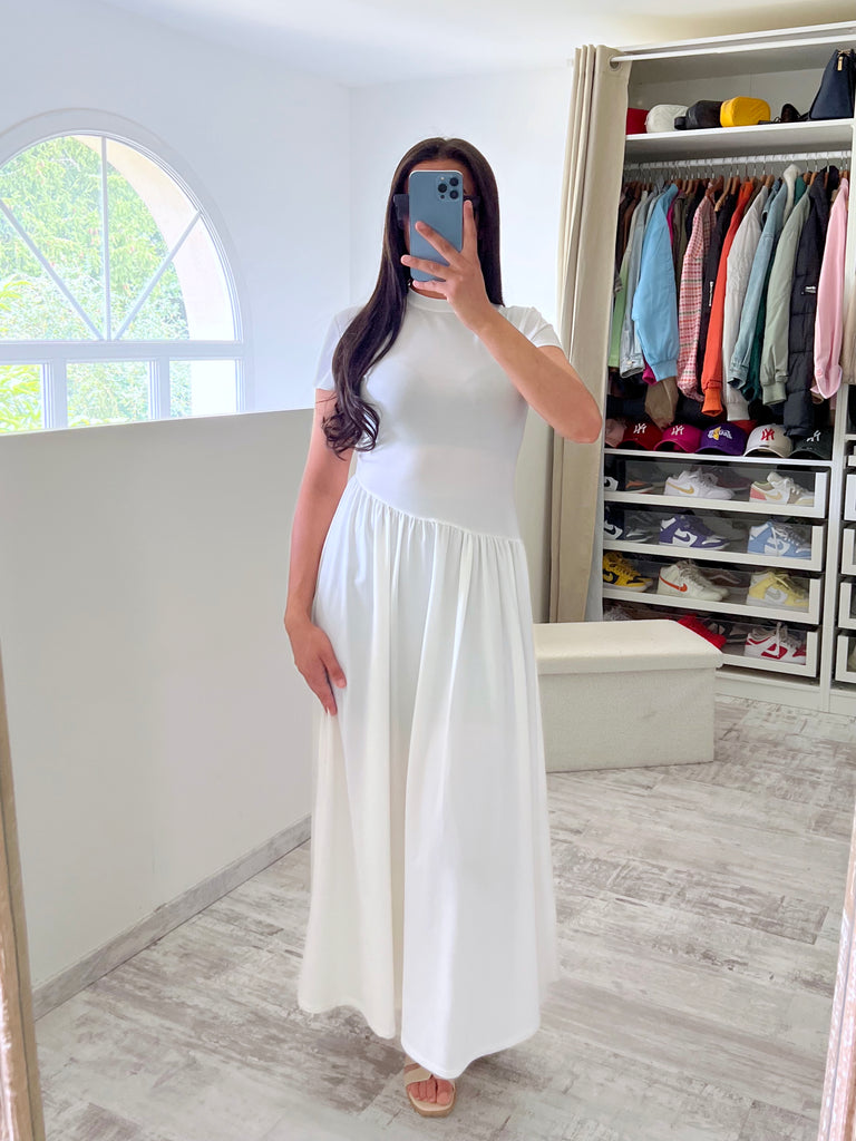 Robe Asymétrique Blanc