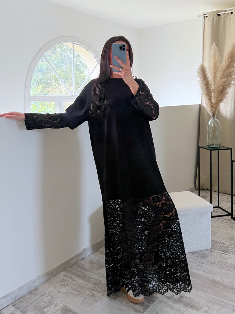 Robe Dentelle Noir