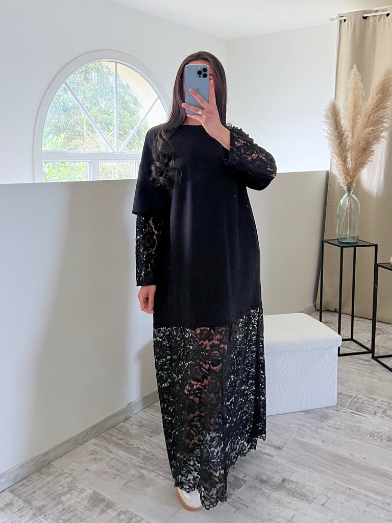 Robe Dentelle Noir