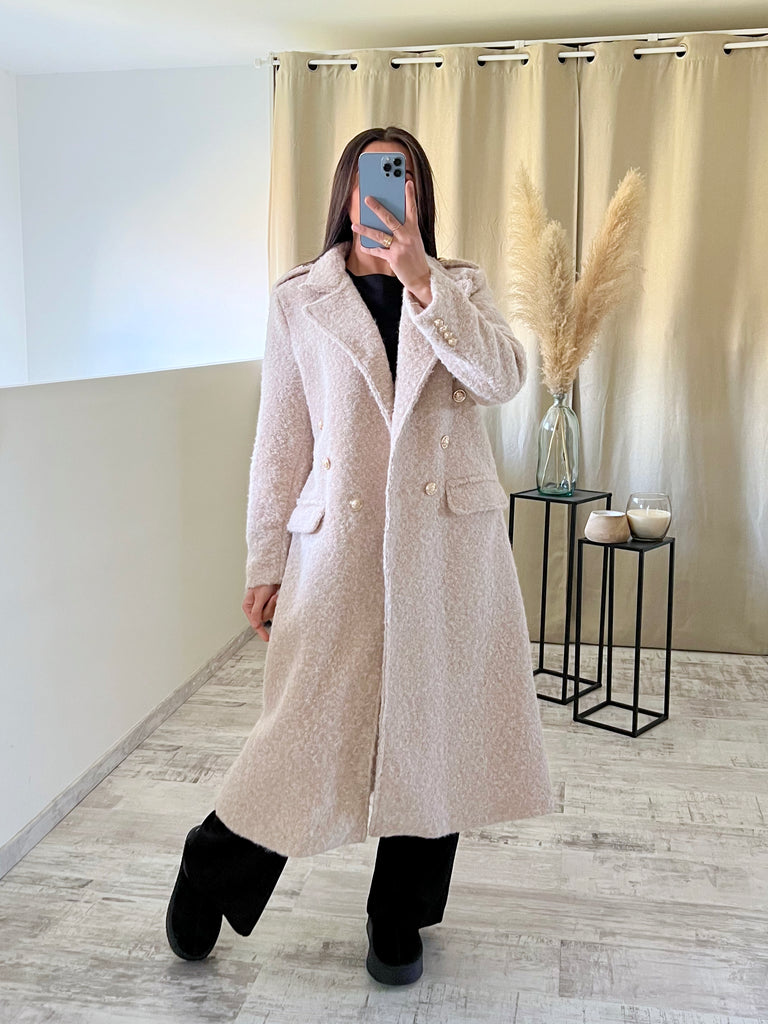 Manteau Moumoute Boutons Officiers Nude