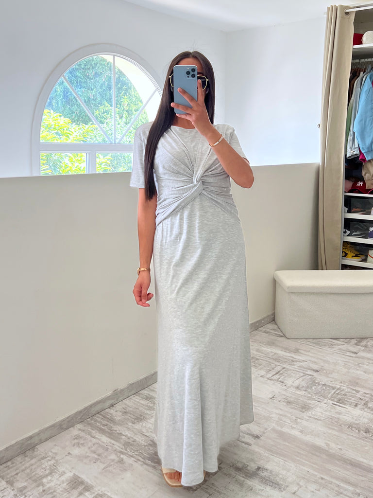Robe Bustier Croisé Gris
