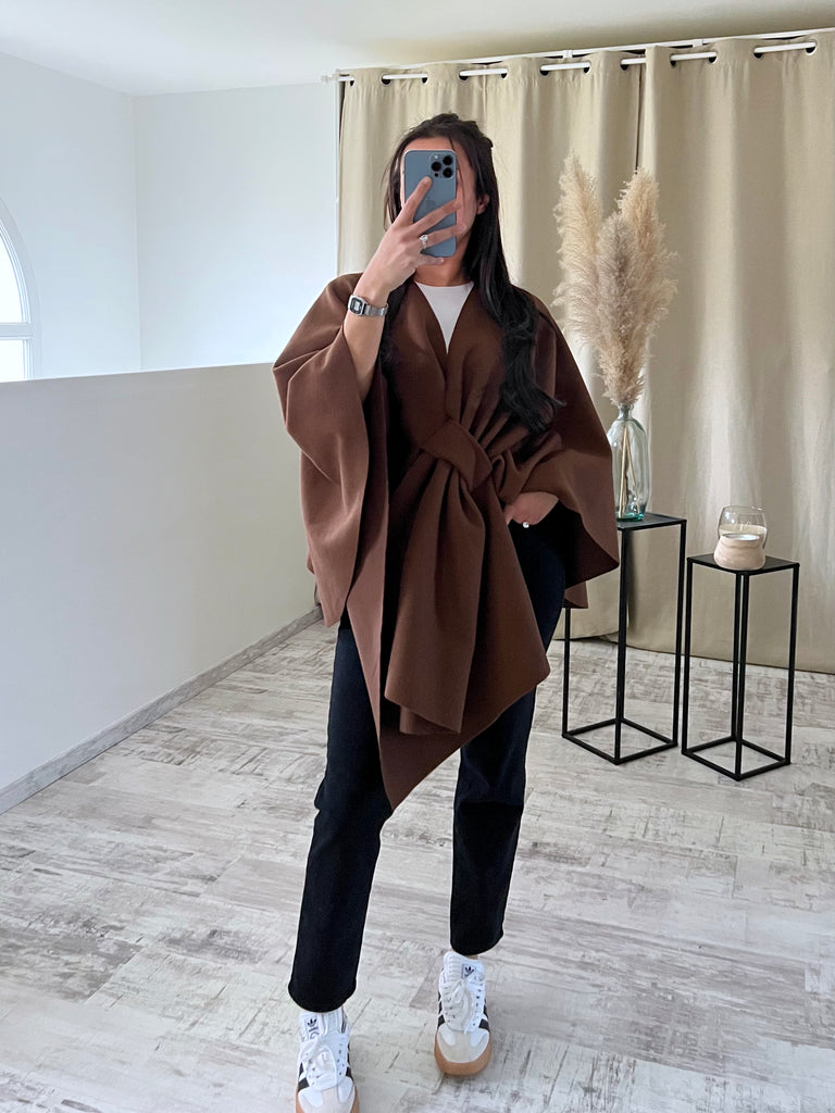 Veste Cape Marron