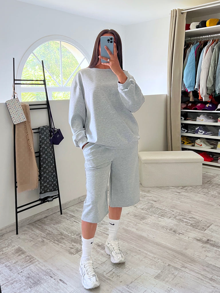 Ensemble Bermuda Sweat Gris