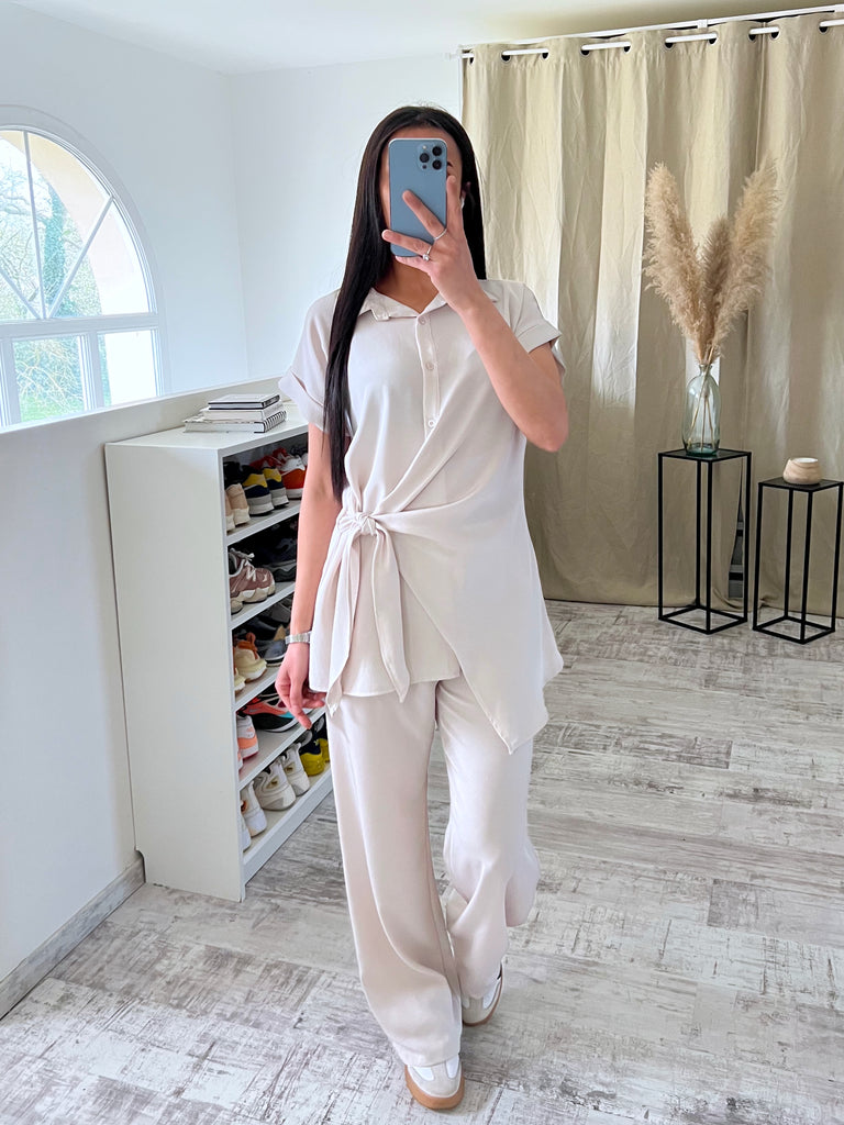 Ensemble Chemise Nouée Nude