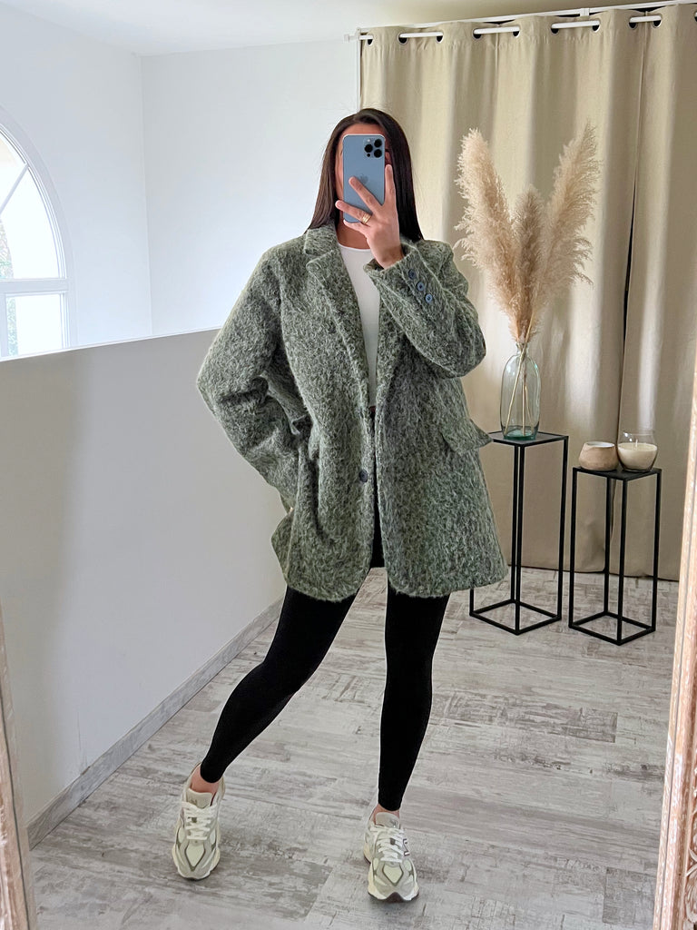 Blazer Moumoute Oversize Kaki