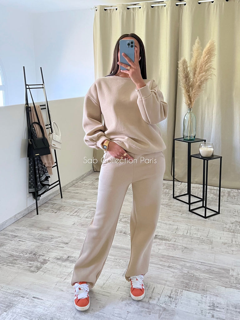 Ensemble Jogging Sweat Crème