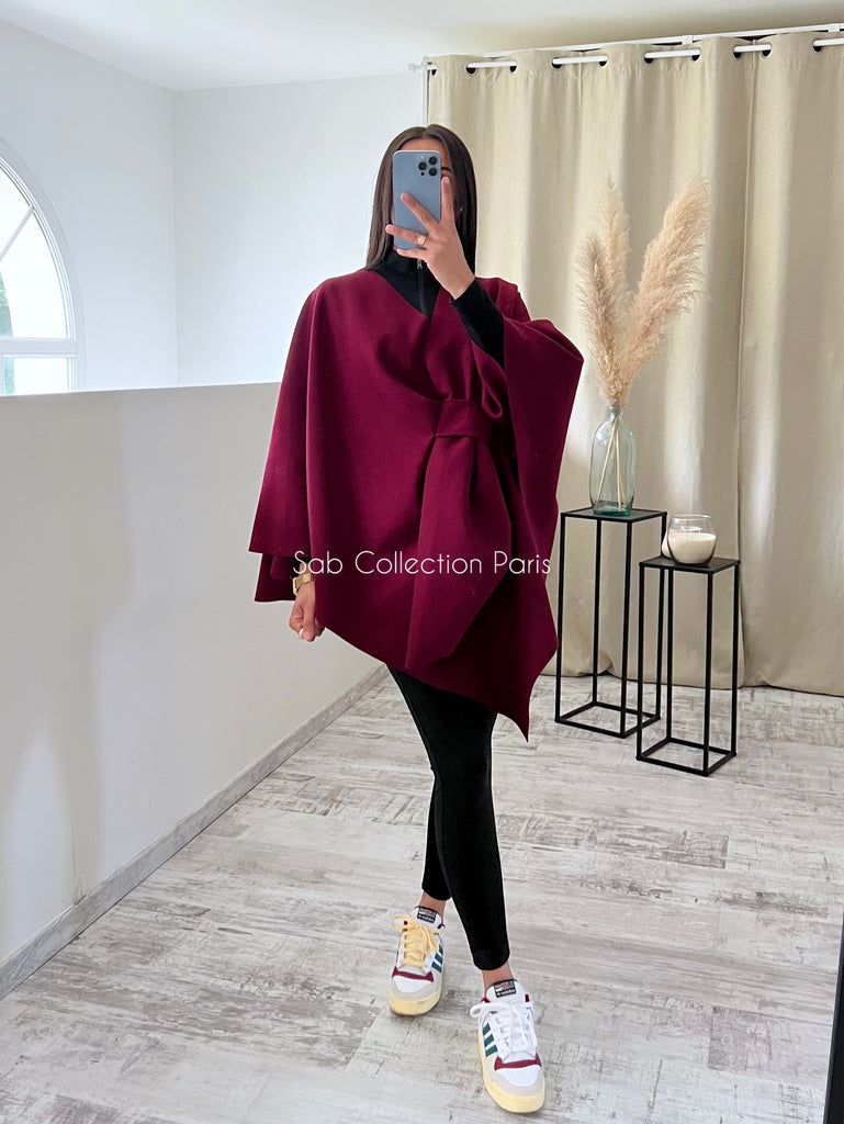 Veste Cape Bordeaux