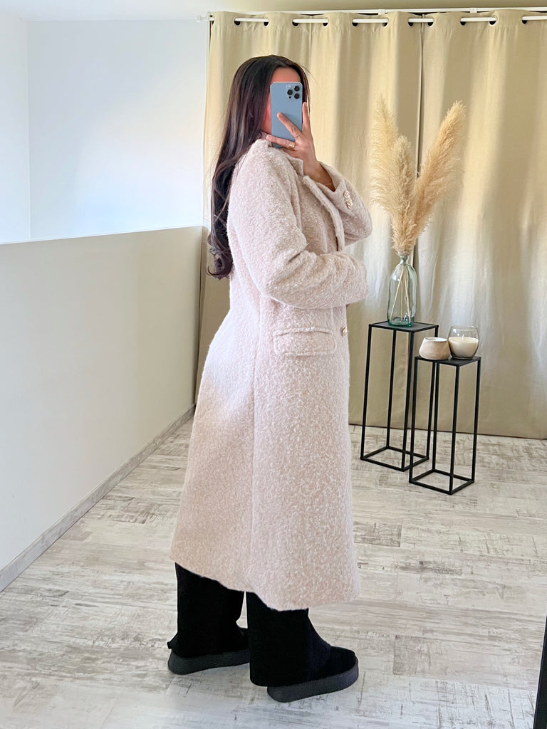 Manteau Moumoute Boutons Officiers Nude