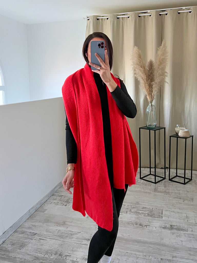 Écharpe Maxi Orange Sanguine