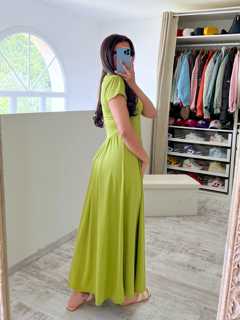 Robe Asymétrique Anis
