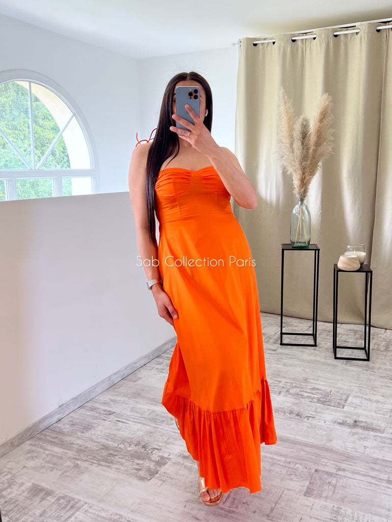 Robe Popeline Orange