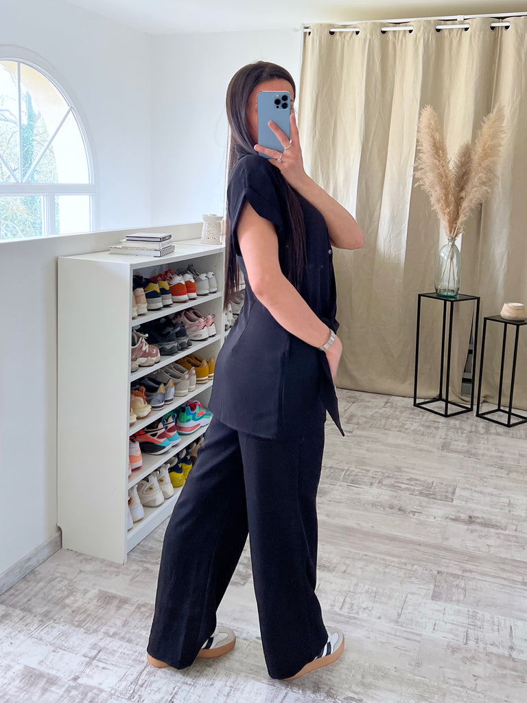 Ensemble Chemise Nouée Noir
