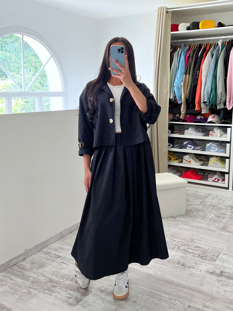 Ensemble Jupe Veste Noir