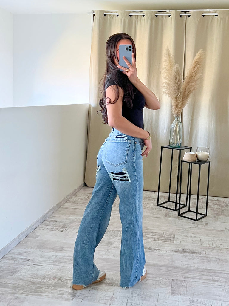 Jean Straight R#3732 Bleu